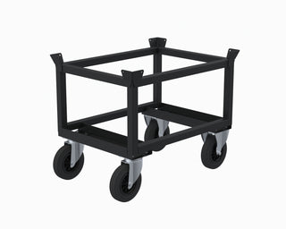 Pallvagn med pallstyrning – 846x646x700 mm m broms