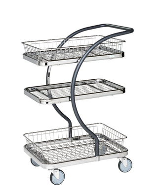 C-line Korgvagn – 685x450x1000 mm m broms