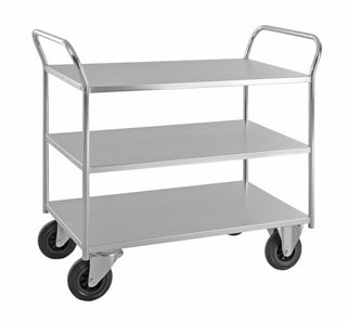 Hyllvagn 3 plan, helsvetsad – 1070x550x1000 mm