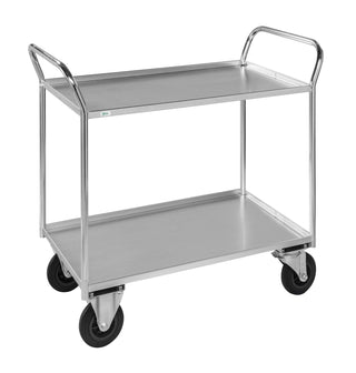 Hyllvagn 2 plan, helsvetsad – 1070x550x1000 mm m broms
