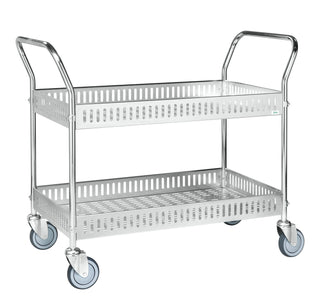 Bordsvagn med sarg – 1130x550x940 mm m broms