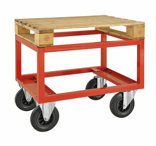 Halvpallvagn – 800x600x650 mm m broms