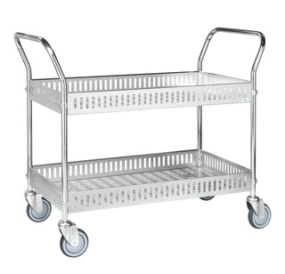 Bordsvagn med sarg – 1130x550x940 mm m broms